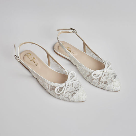 Flower Play Mule- White