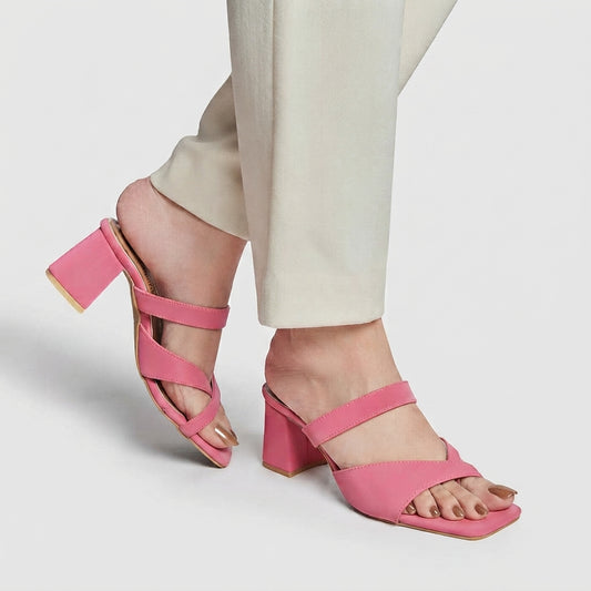 Apsara Block Heel - Pink