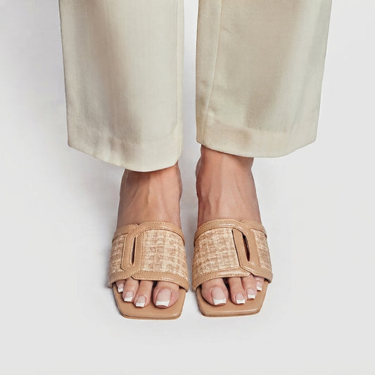 Emily Net Heel - Brown