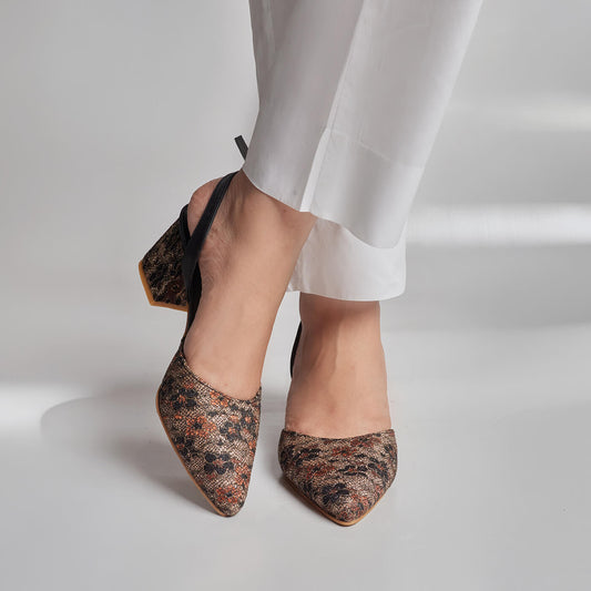 Gulistan Block Heel - Copper