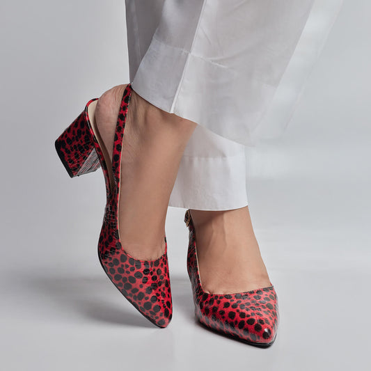 Night Shade Sling Back - Maroon