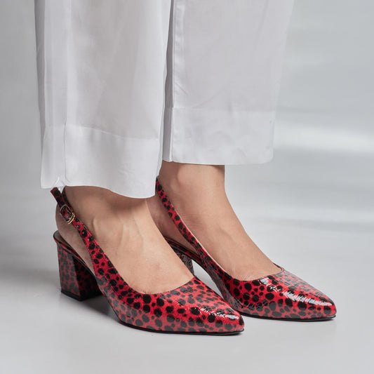 Night Shade Sling Back - Maroon