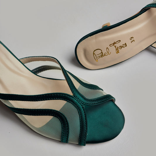 Pastel Bay Heel - Emerald Green
