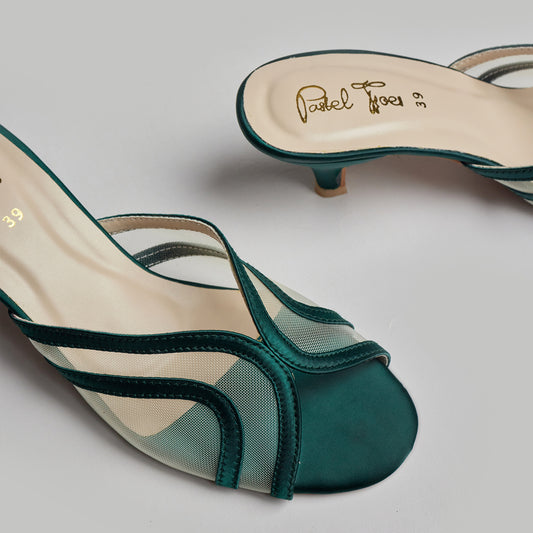 Pastel Bay Heel - Emerald Green