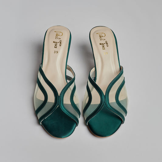 Pastel Bay Heel - Emerald Green