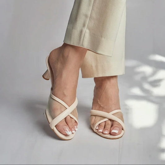 Puffer Net Heel - Ivory
