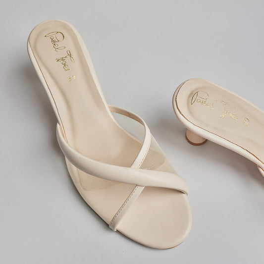 Puffer Net Heel - Ivory