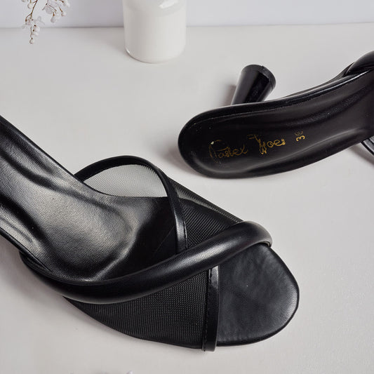 Puffer Net Heel - Black