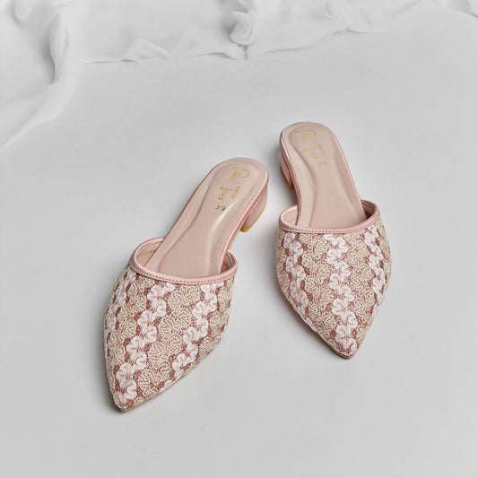 Rose Mule - Nude pink