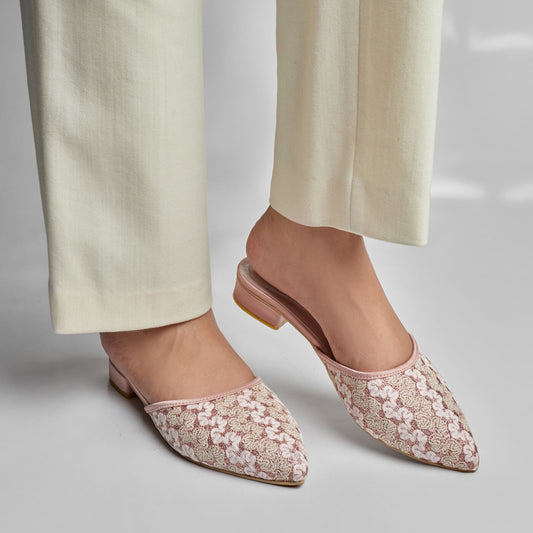 Rose Mule - Nude pink