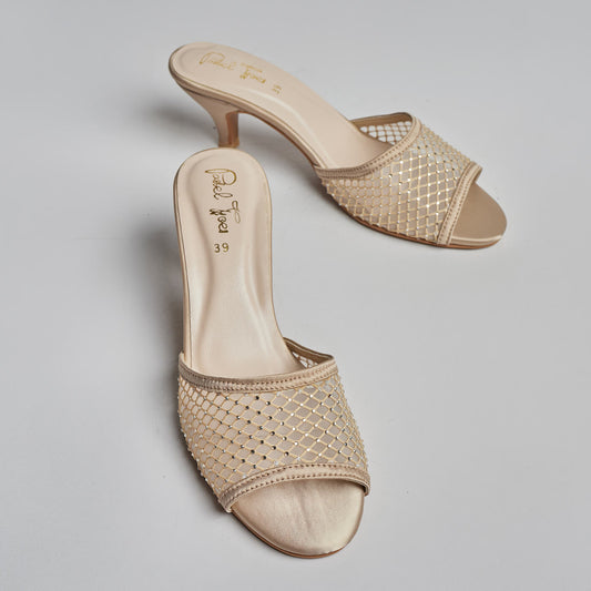 Sprinkles Net Heel - Gold