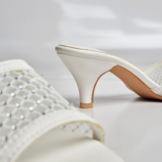 Sprinkles Net Heel - White