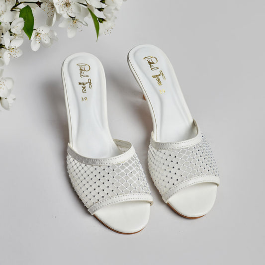 Sprinkles Net Heel - White