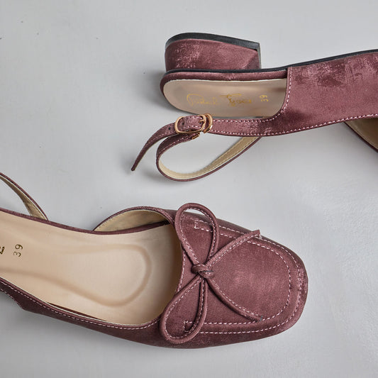 The Dusty Rose Velvet Sling