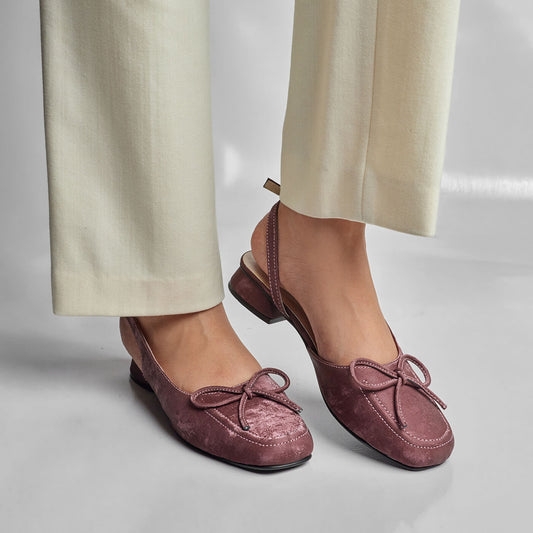 The Dusty Rose Velvet Sling
