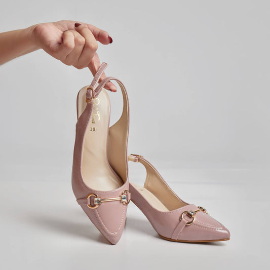 The Pink Palm Sling Back