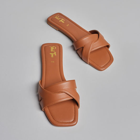 Twin Bling Slides - Mustard