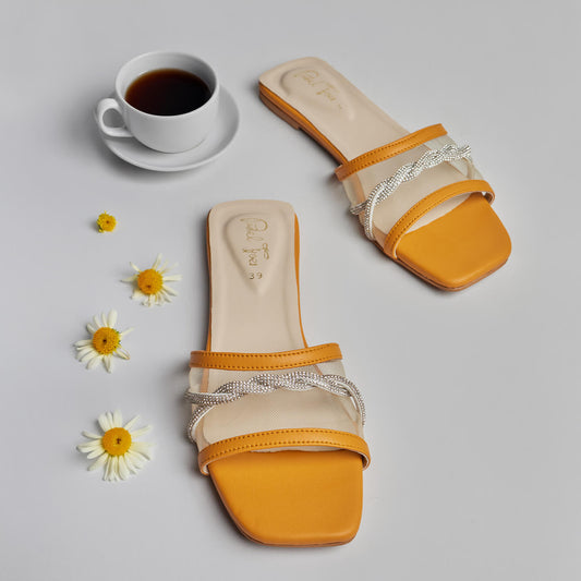 Twisted Net Slides - Rust