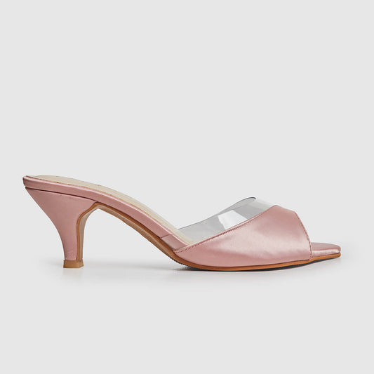 Vintage Silk Heel - Nude Pink