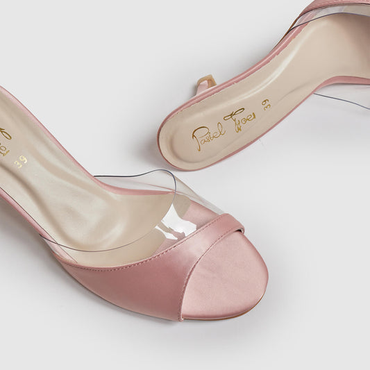 Vintage Silk Heel - Nude Pink
