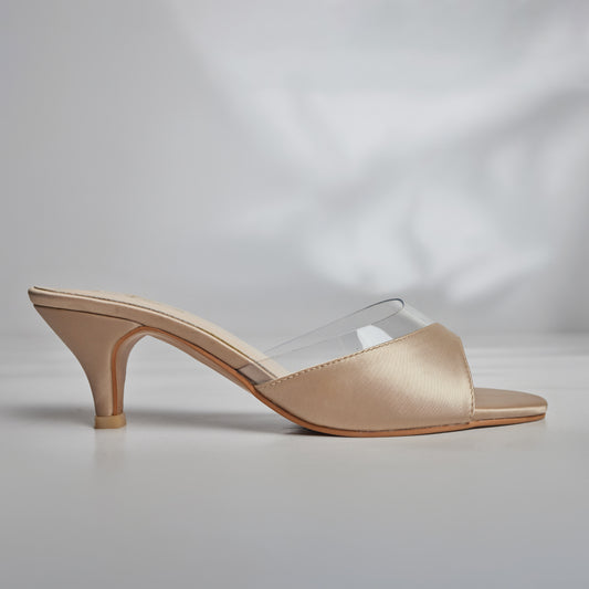 Vintage Silk Heel - Light Gold