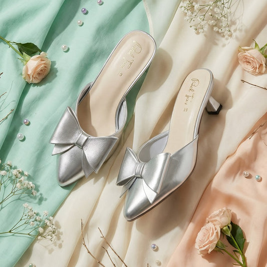 Sousse Mule - Silver