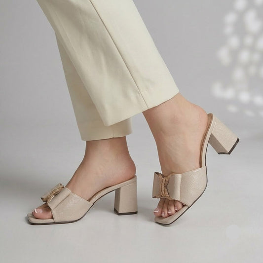 Butterfly Rhinestone - Beige