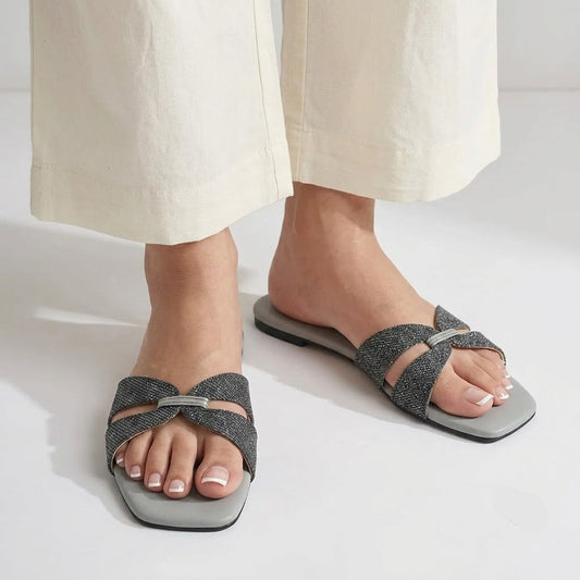 Jute Slides - Black