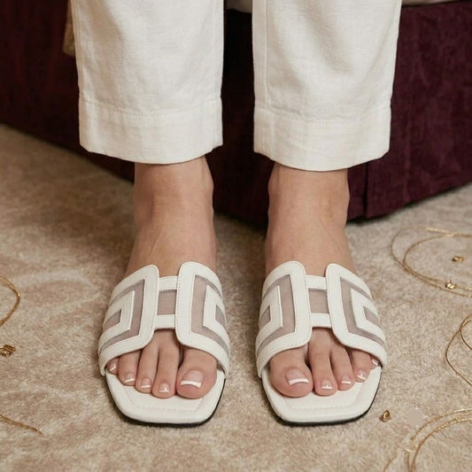 Squared Net Slides - White