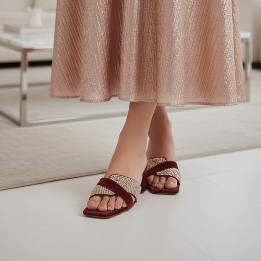 Diva Glam Heel - Maroon