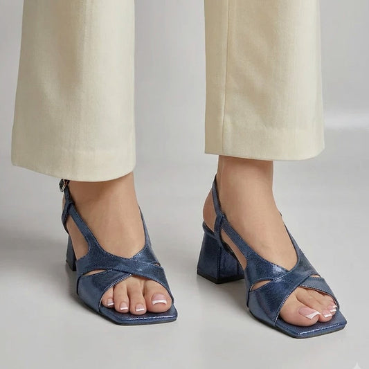 Rome Heels - Navy