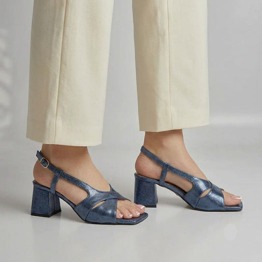 Rome Heels - Navy